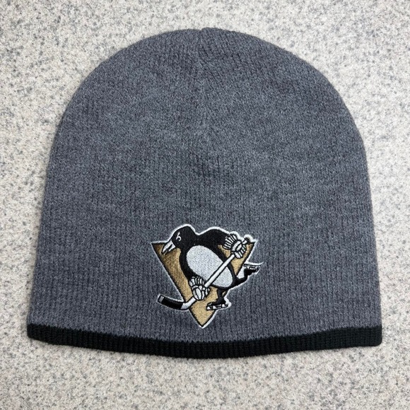 Port and Company Other - Port & Company NHL Pittsburgh Penguins‎ Knit Skull Cap Beanie Hat Grey